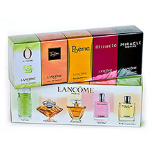 Levn dmsk parfmy Lancome  Miniatury  Kolekce 5 miniatur v krabikch